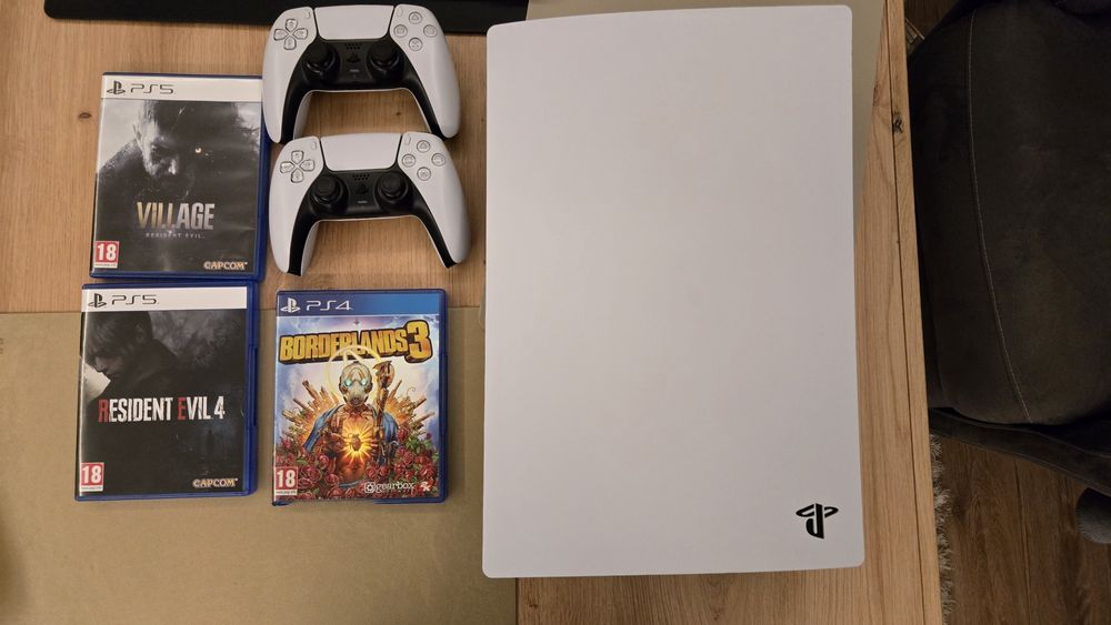 Playstation 5 PS5 с 2 контролера + 3игри