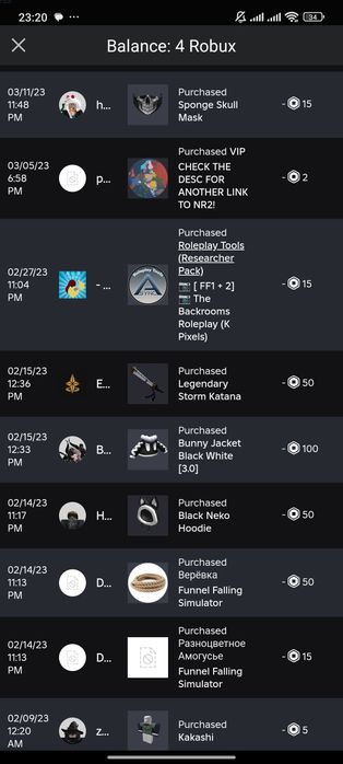 Роблокс аккаунт недорого