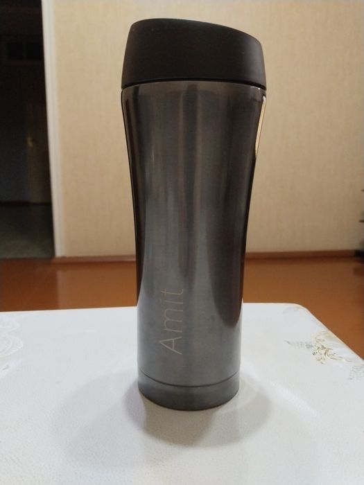 Термос кружка из нержавейки с клапаном