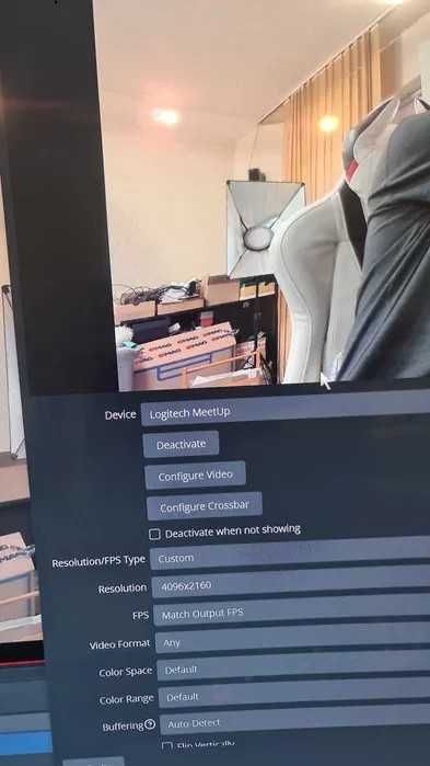 Logitech MeetUp Ultra-HD4K ,Videochat,OBS,Streaming,AllinOne.Cablu4K!