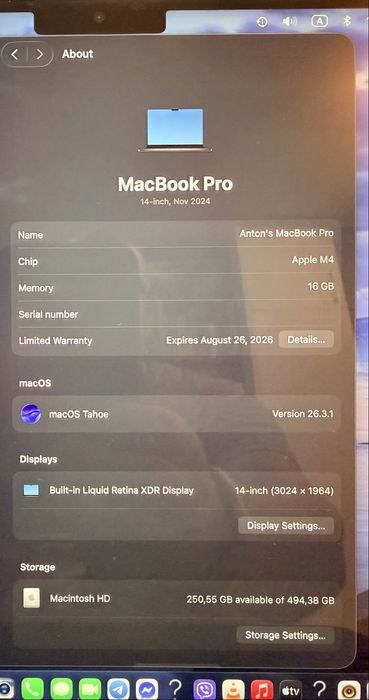 Macbook Pro M4 14 inch