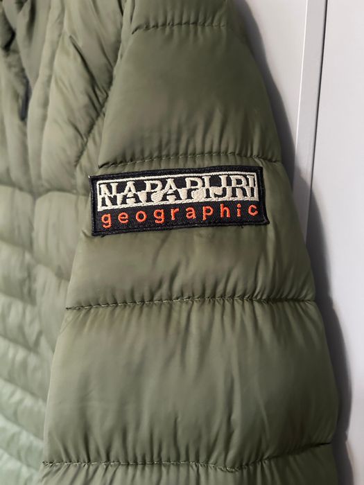 Geaca Napapijri marimea XS culoare verde, fara urme de uzura, ca noua