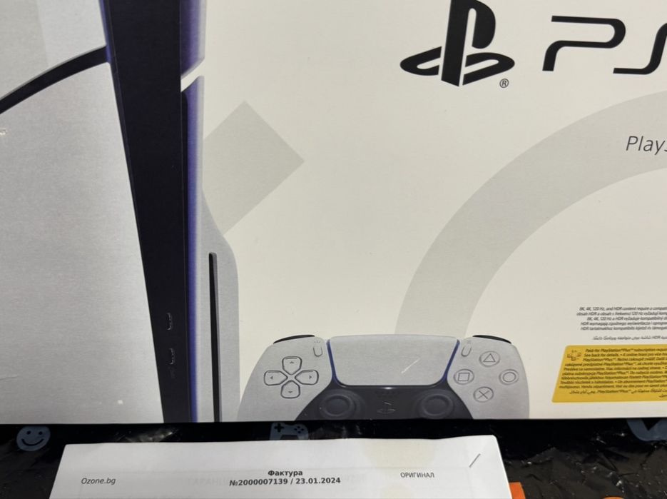 ***ЧИСТО НОВ 1TB Sony Playstation 5 SLIM OZONE Гаранция 2025г White
