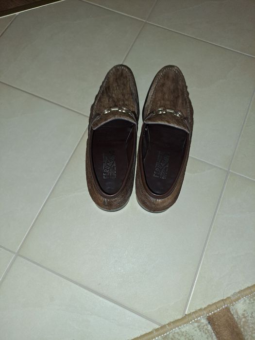 Salvatore Ferragamo pantofi piele caprioara