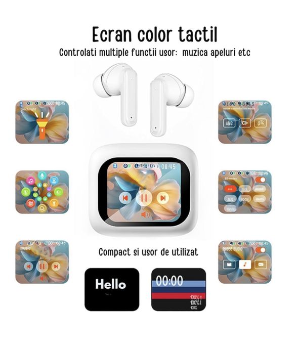 Casti wireless ,Bluetooth 5.3, fara fir , casti gaming