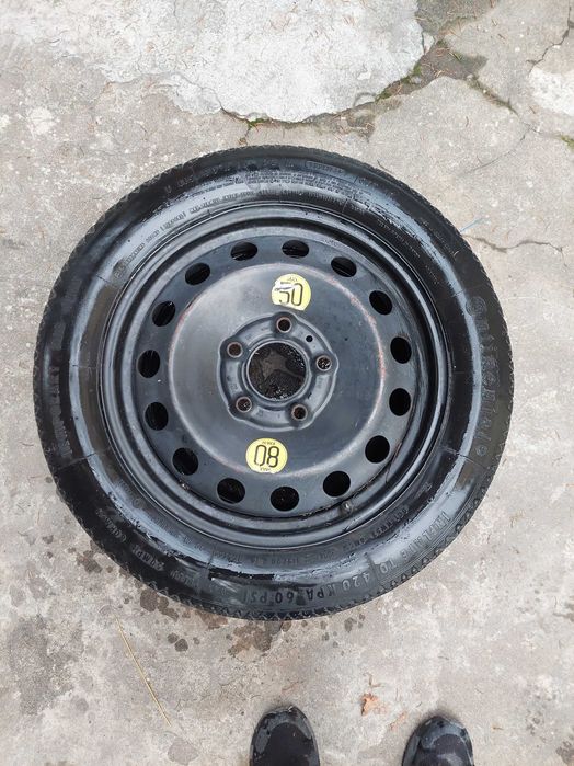 Резервна гума патерица за БМВ BMW 16/5/120 и Пежо PEUGEOT 15/4/108