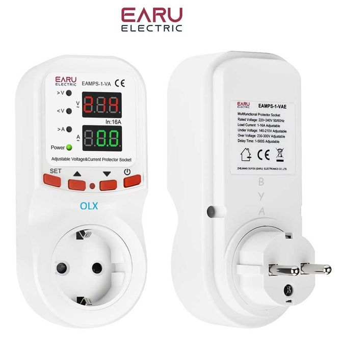 Реле напряжения для розетки на котел холодильник насос бытовую технику