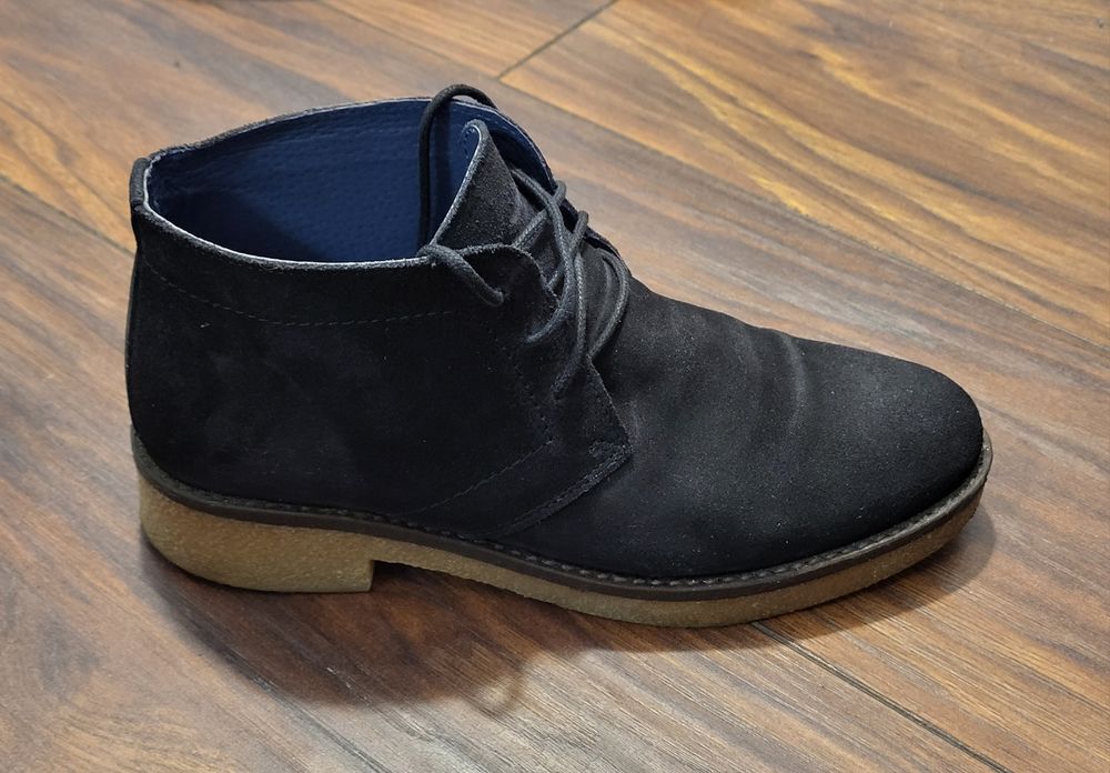 Ghete Image piele intoarsa, marimea 39, bleumarin inchis