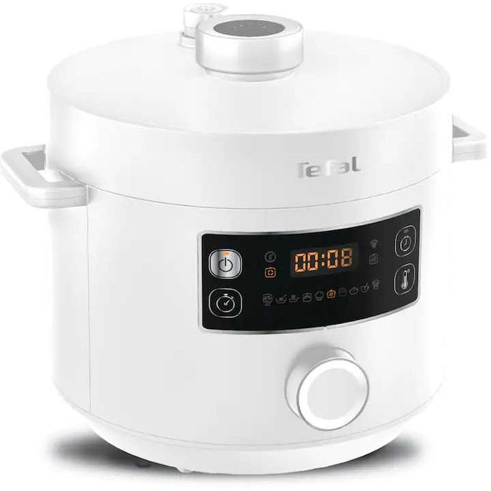 Oala sub presiune electrica Tefal Turbo Cuisine, alb
