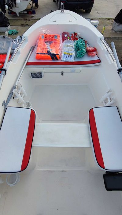 Лодка Safter 450 (2020г.), Yamaha 25кс (2023г., 456 часа), Garmin 7sv