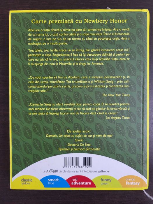 carte educativa Insula lui Abel - Editura Arthur