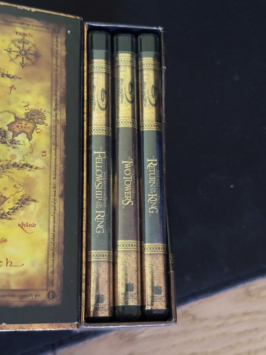 The Lord of the Rings - Trilogy Blu Ray - Extended Edition Gold Box set