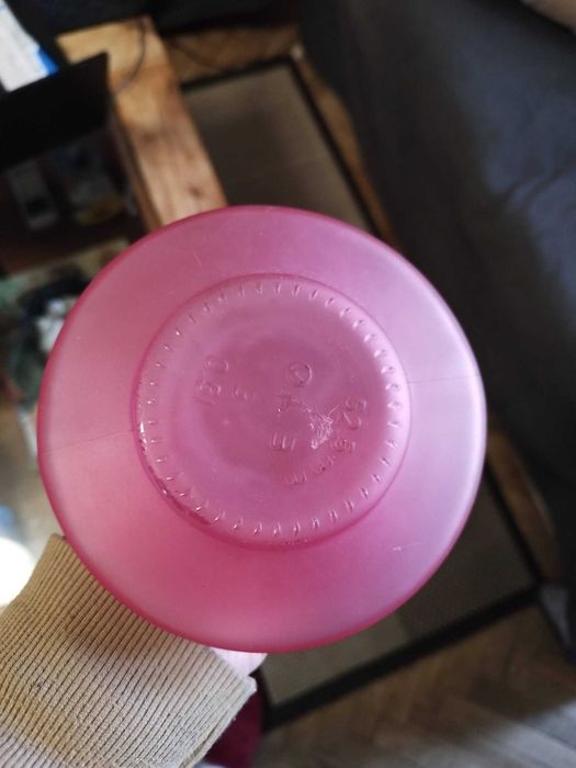 Стъклена ваза, розова