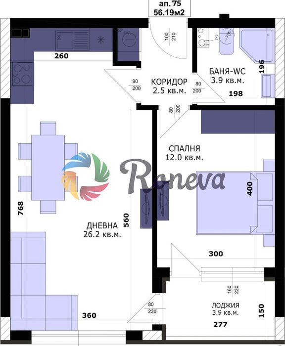 Продава се Двустаен апартамент в Варна, Владислав Варненчик - 64 кв.м за 781 €/кв.м - Снимка #4