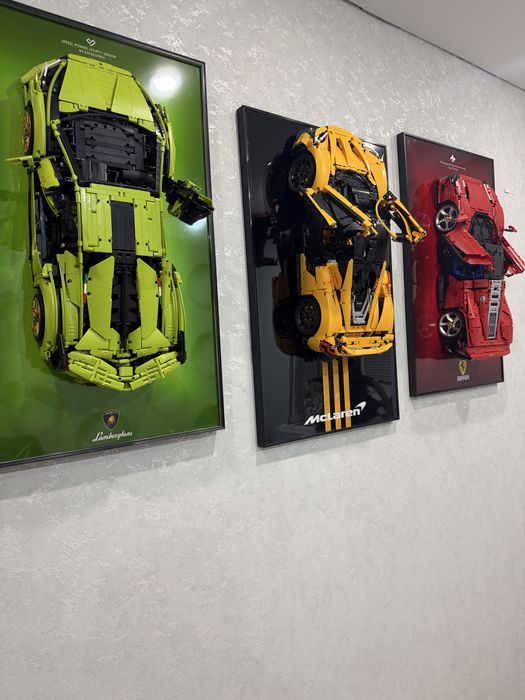 Продам картины с лего машинами