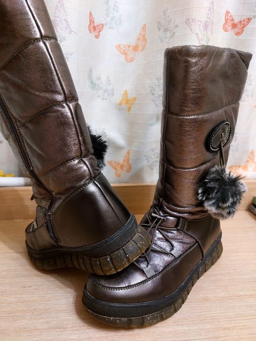 Сапоги зимние для девочки, 38 размер