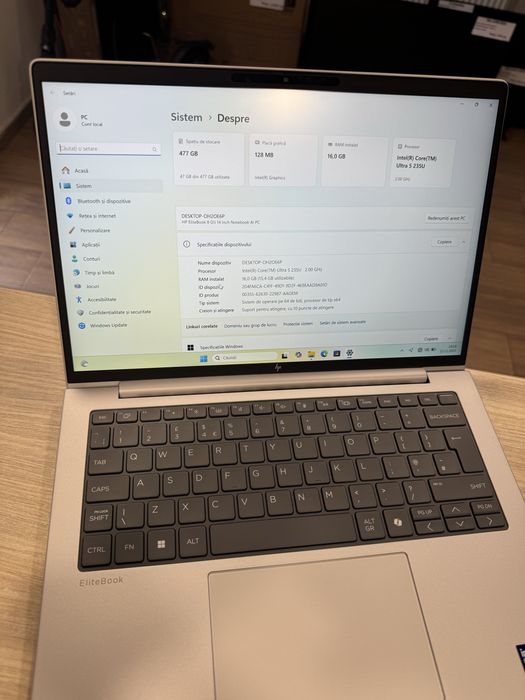 HP EliteBook 8 G1i 14inch Intel Core Ultra 5 235U 16gb ram ssd 512gb