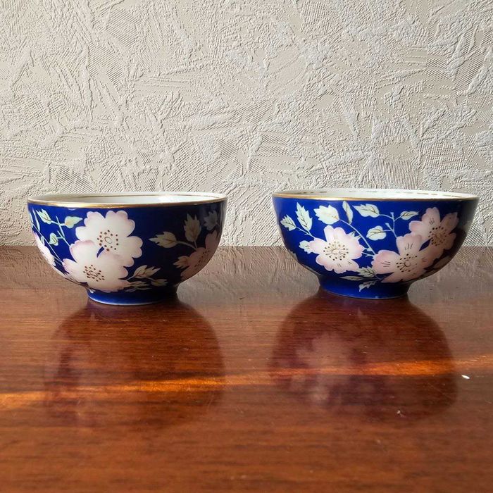 2 пиалы. Песочное ПФЗ. 1950г. Редкость