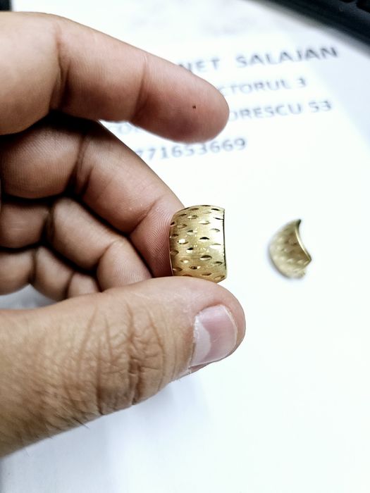 Vand cercei din aur 14 k 3.33 g cod 918