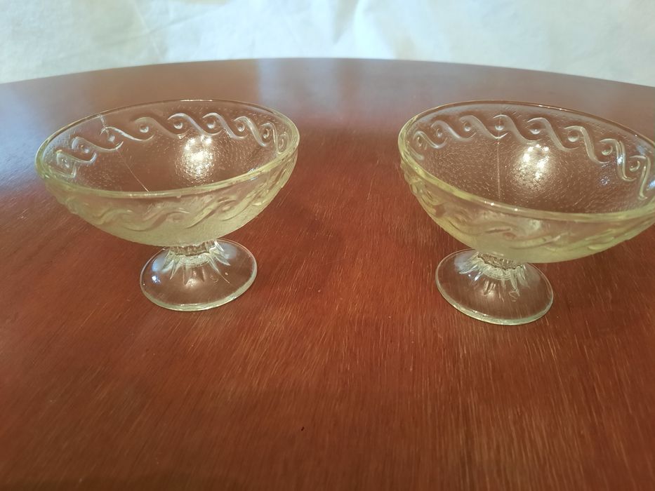 Лафитники хрустальные, розетки.