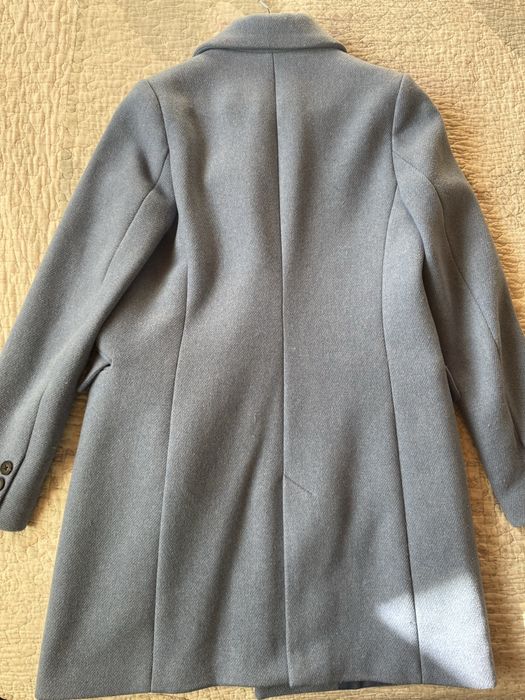 Palton Stradivarius Albastru deschis XS