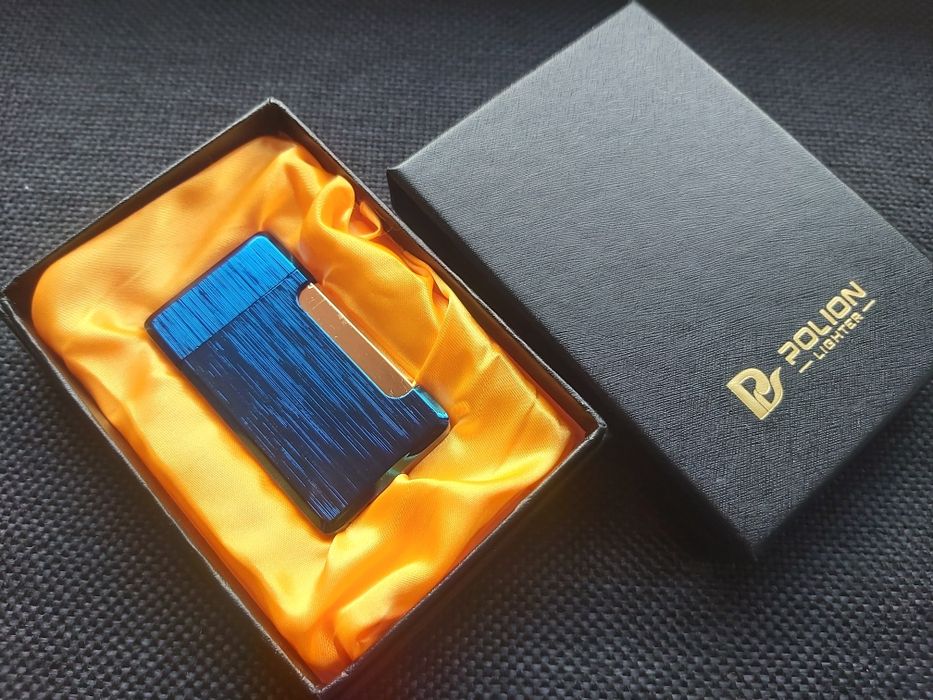 Луксозна газова запалка POLION в подаръчна кутия,три цвята