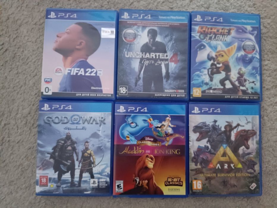 Диски playstation 4