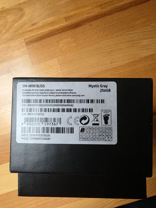 Vand Samsung Note 20 5g