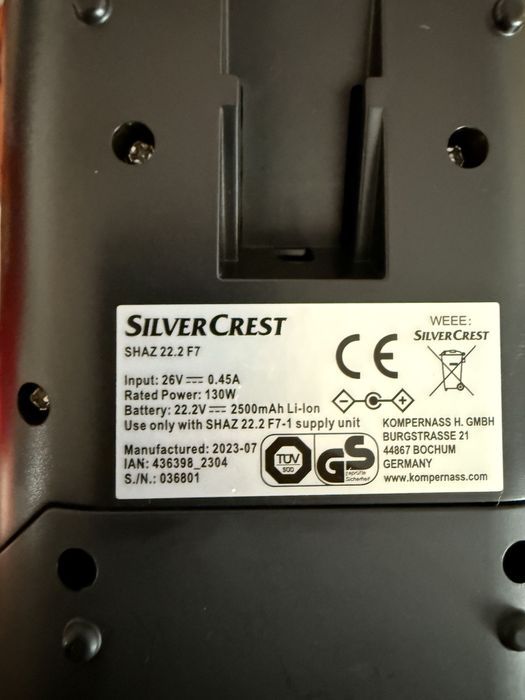 Aspirator Vertical SilverCrast nou