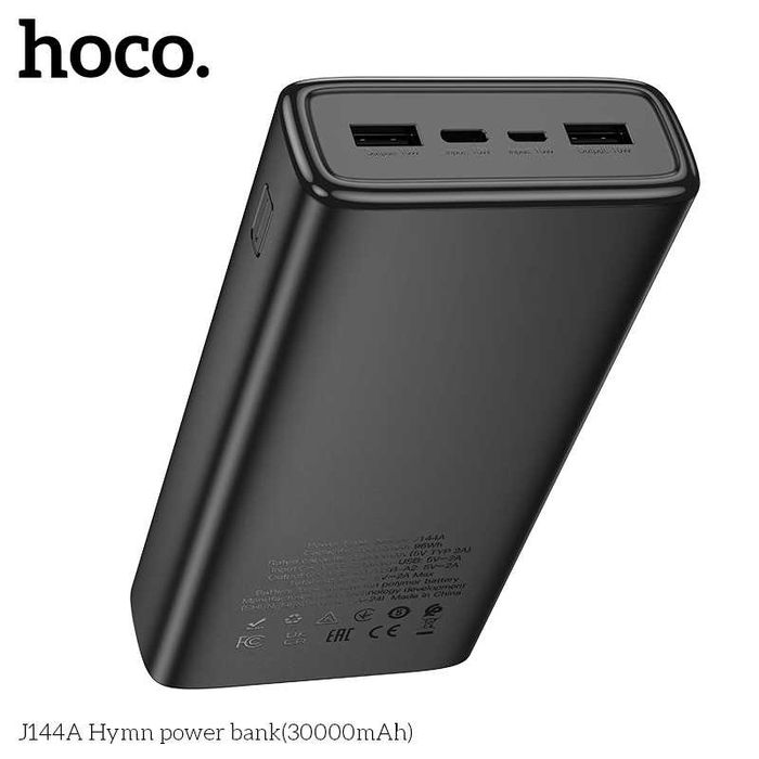 Hoco J144A Hymn 30000mAh Power Bank Dual Output Safe and Reliable