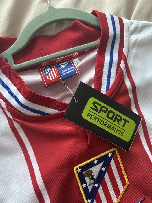 Tricou Retro Atletico Madrid Home XL – Marbella Sponsor – Stare Excelentă