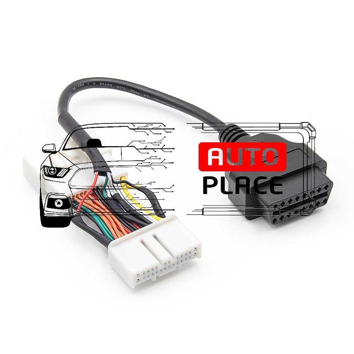 Кабел / Преходник / Адаптер 26 пина Tesla Model 3 / Y Delphi Autocom