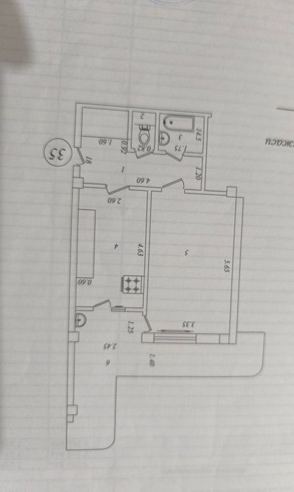 Продаю 1 комнатную. Площадь 55 квадратов