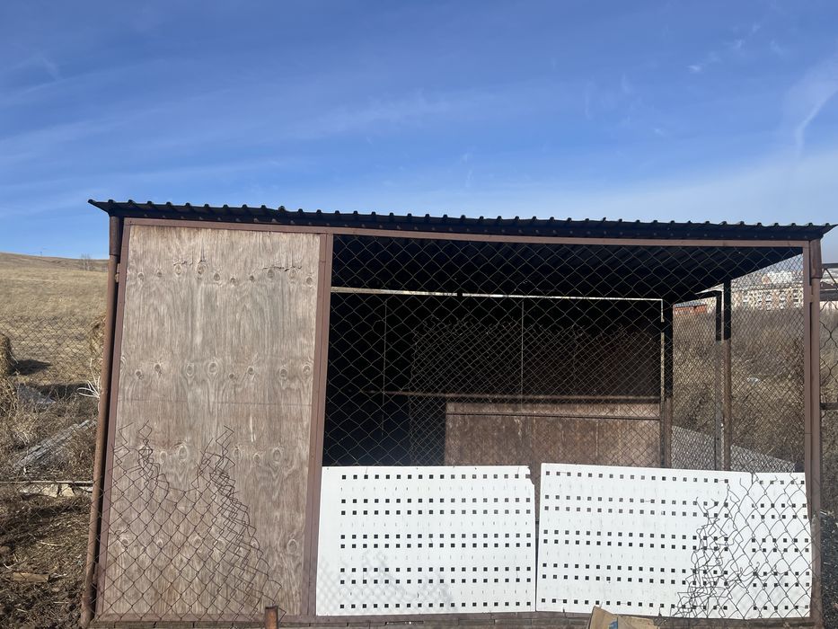 Вольер для собаки (разборный) с будкой