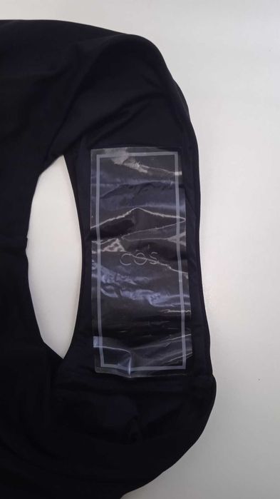 COS дамски цял бански костюм черен twist front 34