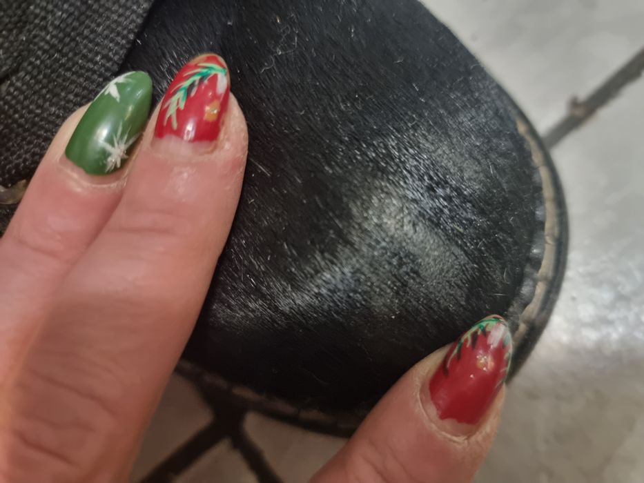 Oscar  дамски боти естествен косъм номер 40