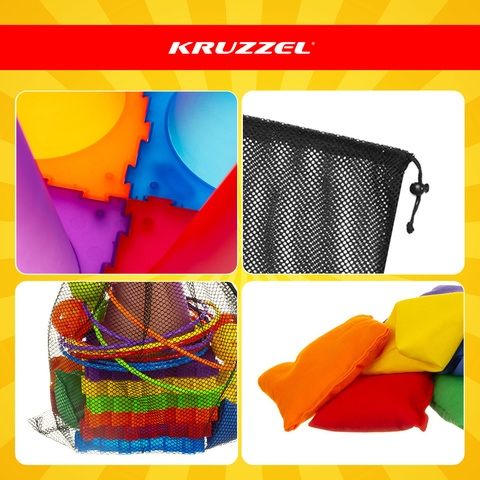 Детски комплект - Игра за хвърляне - конуси, топки … Kruzzel 26514 –