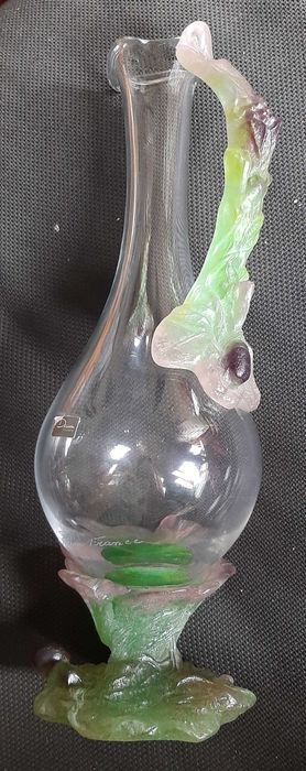 Голяма Стъклена Стомна Кана Daum Nancy France 38 cm