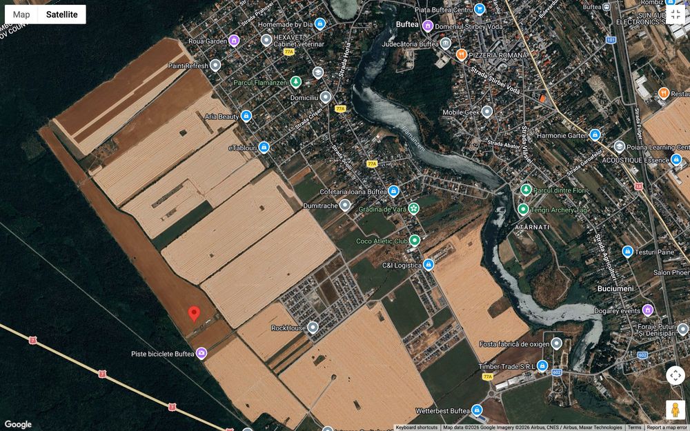 Teren intravilan Buftea – 7.254 mp – lângă Cartierul Tinerilor