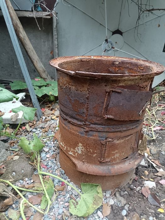 Печка под казан из дисков