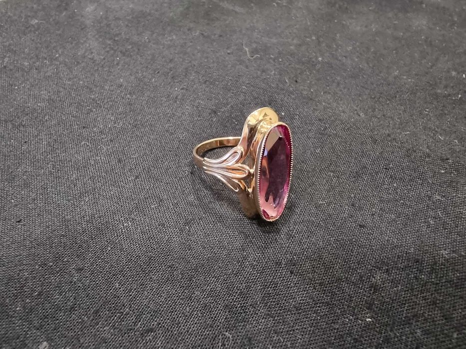 Дамски златен пръстен СССР