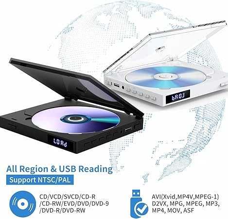 SHIWAKOTО  HDMI DVD/CD плейър с USB, AUX, HDMI, RCA порт, дистанционно