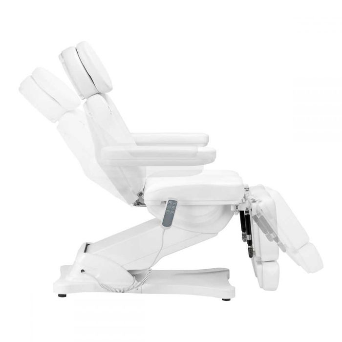 Стол за педикюр Sillon Classic (3 мотора) - бял/тъмно сив 185 x 81 x 61/84 см