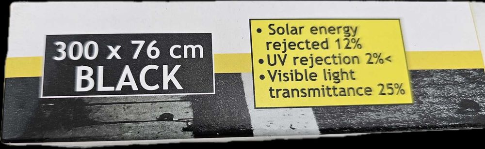 Авто UV фолио Dunlop 300 х 76 см, черно, внос от Белгия