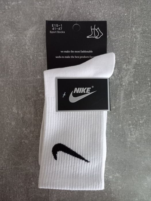 Белые носки nike