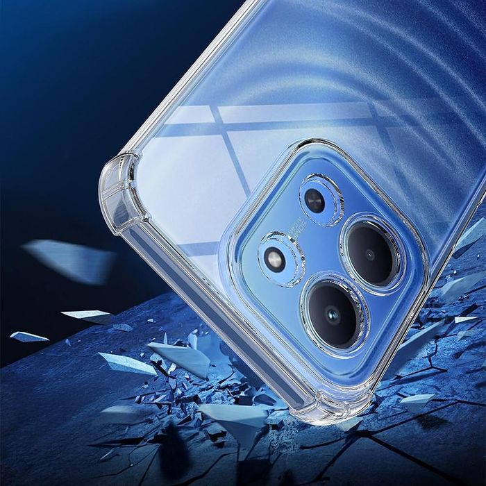 Прозрачен силиконов удароустойчив кейс за xiaomi poco c85 4g