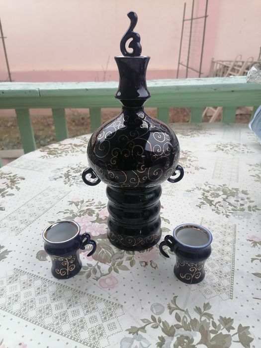 Фарфор СССР кобальт с золочением