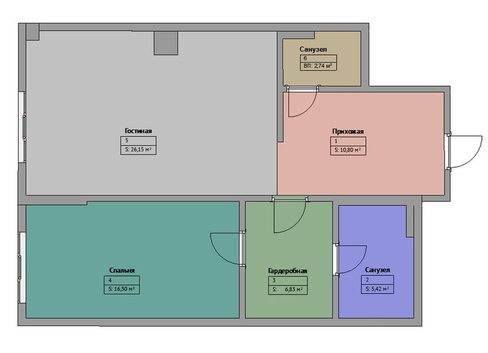 Продается 2х ком квартира, ЖК Mirabad Avenue, ор-р: Госпитальный, 68м²
