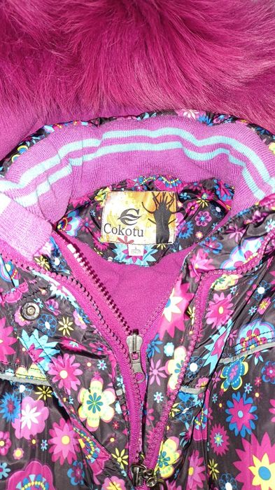 134 см.Зимний комбинезон для девочки