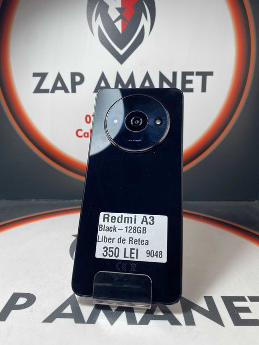 Zap Amanet Vitan - Redmi A3 - Black - 128Gb